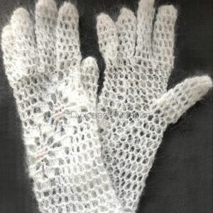 белые ажурные перчатки