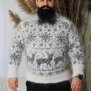 мужской теплый свитер